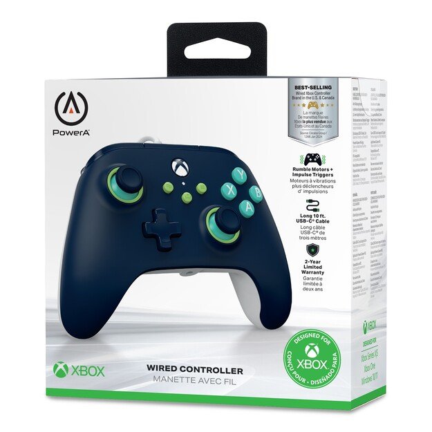 PowerA Wired Controller - Mariner Blue (Xbox Series X - S)