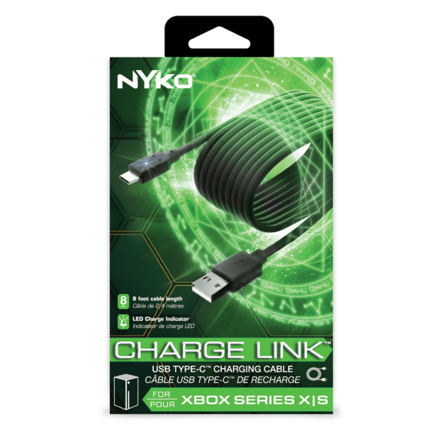 Nyko Charge Link USB/USB-C for Playstation 5 / Xbox Series X - S - 2,5 meter