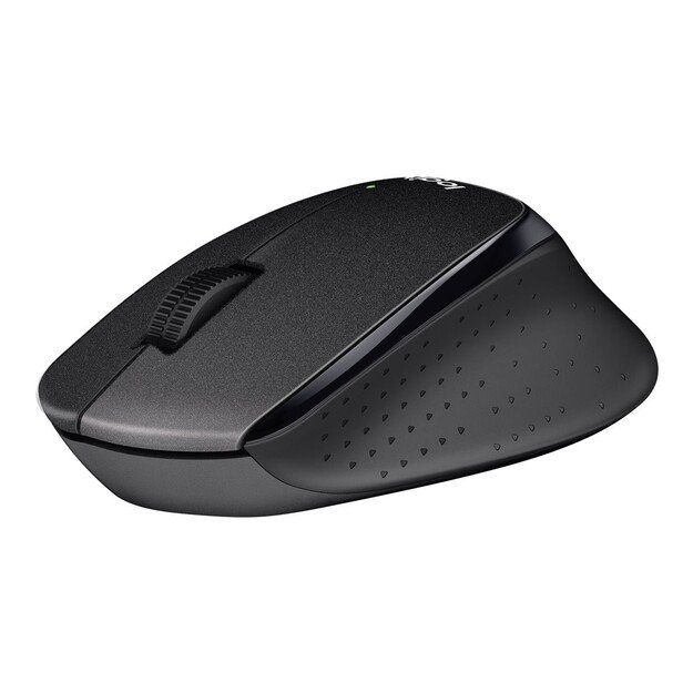 Logitech - M330 Mouse USB Optical Black Wireless
