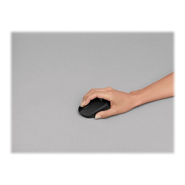 Logitech - M330 Mouse USB Optical Black Wireless