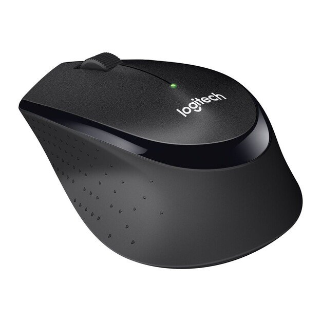 Logitech - M330 Mouse USB Optical Black Wireless