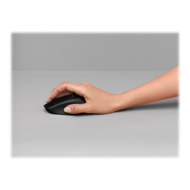 Logitech - M330 Mouse USB Optical Black Wireless
