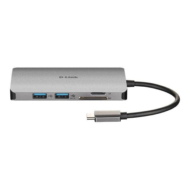 D-Link - Dockingstation 2xUSB 3.0, HDMI/USB-C, 4K UHD, 5 Gbit/s