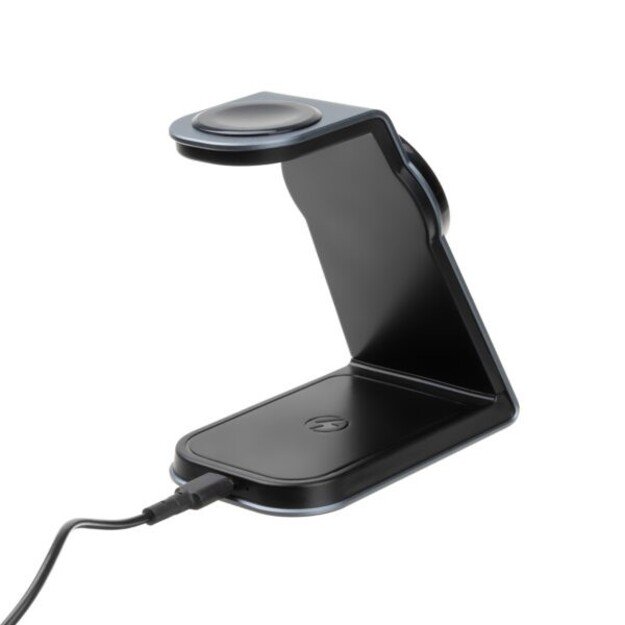 Fixed - 3in1 Mag Aluminum Wireless Charging station Black
