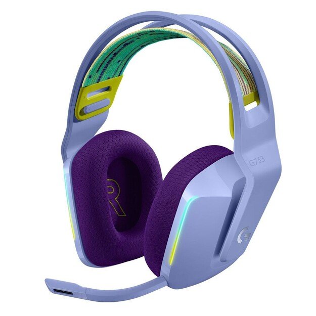 Logitech - G733 LIGHTSPEED Headset - LILAC - 2.4GHZ