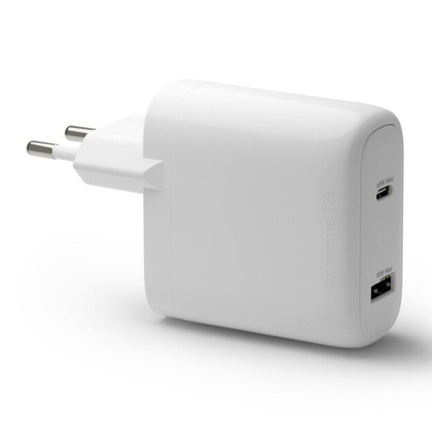 dbramante1928 - Re-charge - Wall Charger GaN - USB-C 65W+18W EU - White