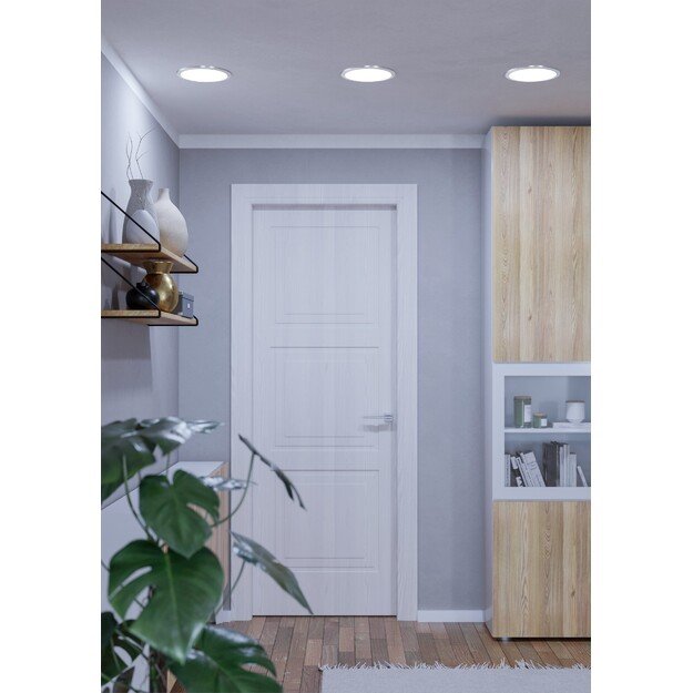 EGLO - Fueva-Z recessed light brushed steel Ø21.6 - TW - Zigbee, Bluetooth