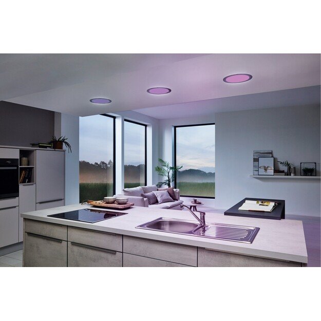 EGLO - Fueva-Z recessed light brushed steel Ø21.6 - TW - Zigbee, Bluetooth