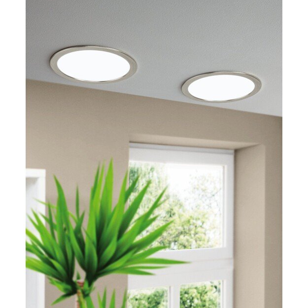 EGLO - Fueva-Z recessed light brushed steel Ø21.6 - TW - Zigbee, Bluetooth