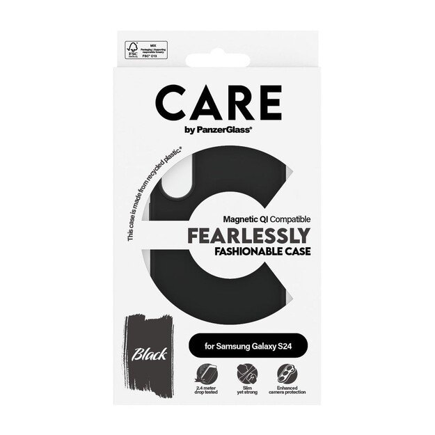 CARE by PanzerGlass - Case - Black - Samsung S24