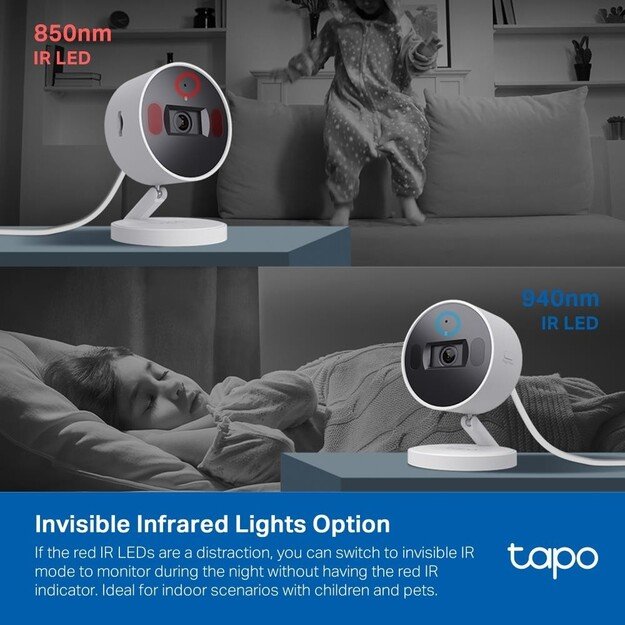 TP-Link - Tapo AI Home Security Wi-Fi Camera Tapo C125