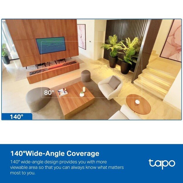 TP-Link - Tapo AI Home Security Wi-Fi Camera Tapo C125