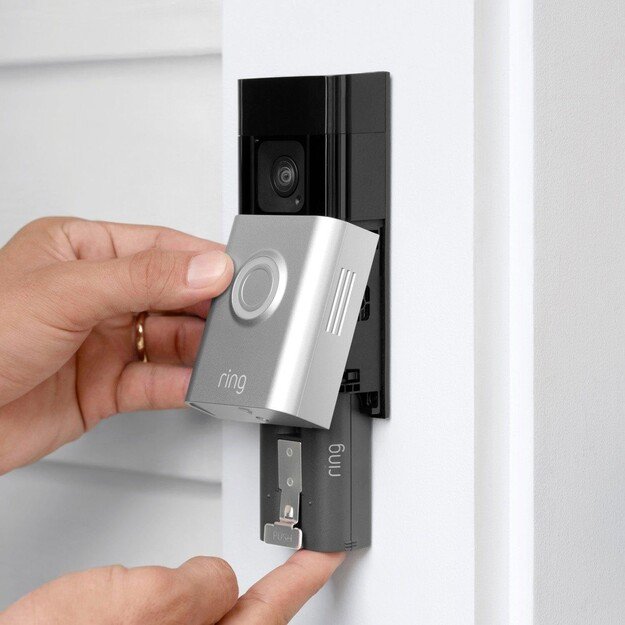 Ring - Battery Video Doorbell Plus Satin Nickel