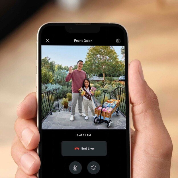 Ring - Battery Video Doorbell Plus Satin Nickel