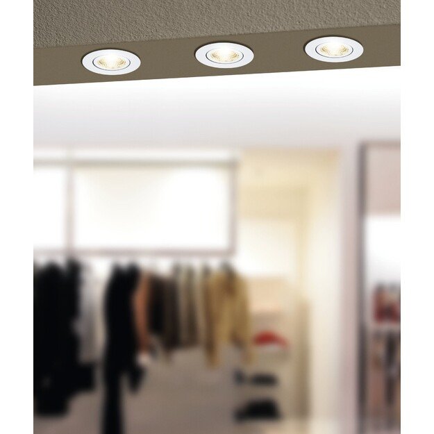 EGLO - Saliceto-Z Recessed Light - White Ø8.8 cm - RGB + Tunable White - Zigbee & Bluetooth
