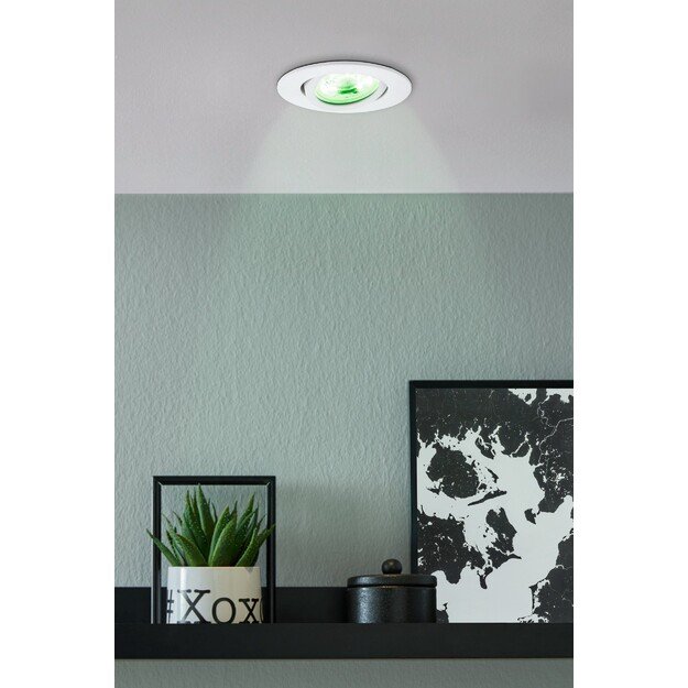 EGLO - Saliceto-Z Recessed Light - White Ø8.8 cm - RGB + Tunable White - Zigbee & Bluetooth