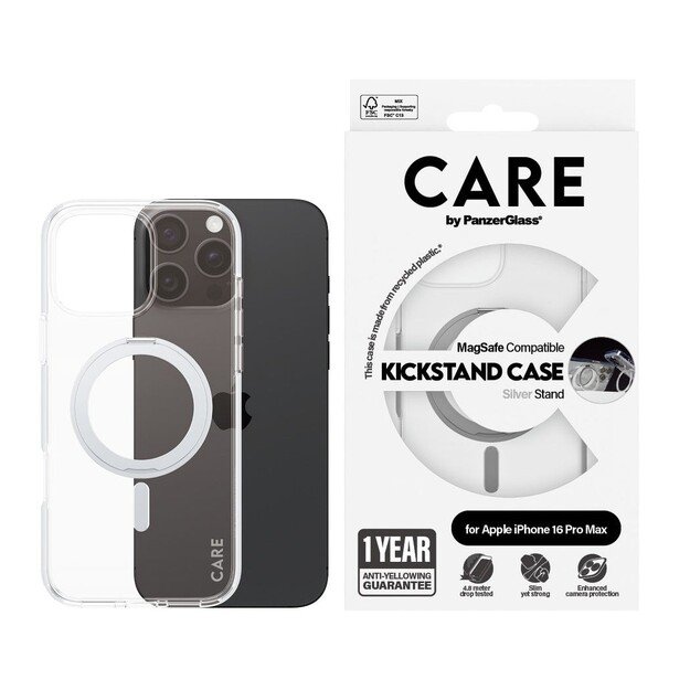 CARE by PanzerGlass - Case Transparent - MagSafe - iPhone 16 Pro Max