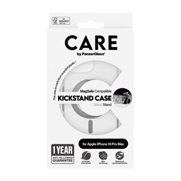 CARE by PanzerGlass - Case Transparent - MagSafe - iPhone 16 Pro Max
