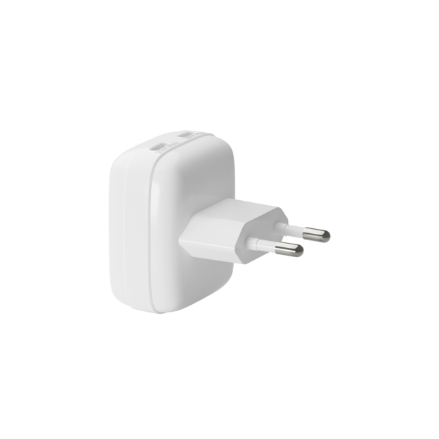 dbramante1928 - Re-charge Pro - EU Flat Wall Charger 2xUSB-C 20W-W