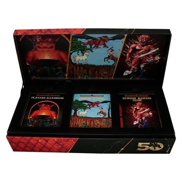 Dungeons & Dragons 50th Anniversary 1st Edition Book Cover Ingot Set