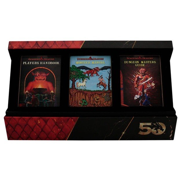 Dungeons & Dragons 50th Anniversary 1st Edition Book Cover Ingot Set