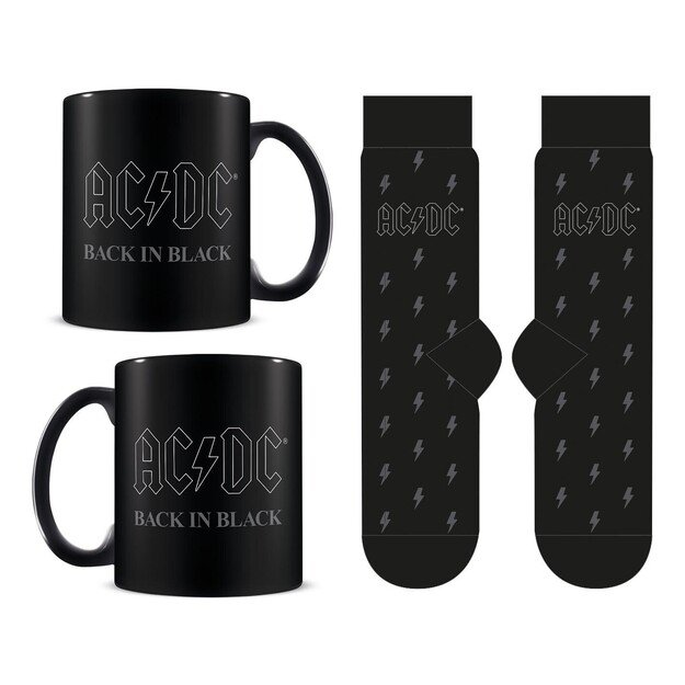 Pyramid International - AC/DC Mug & Sock Set - UK 3-8 / EU 36-41
