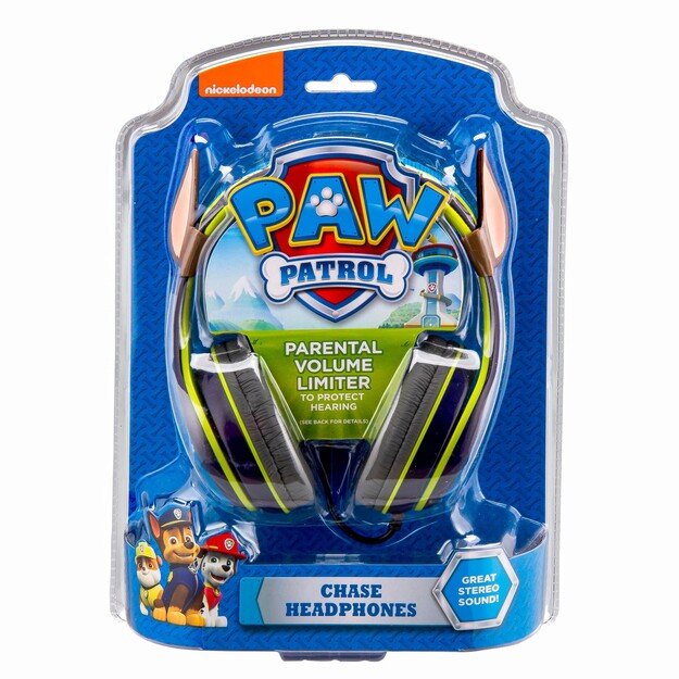 eKids - Disney Paw Patrol Chase Youth Headphones for kids with Volume Control to protect hearing