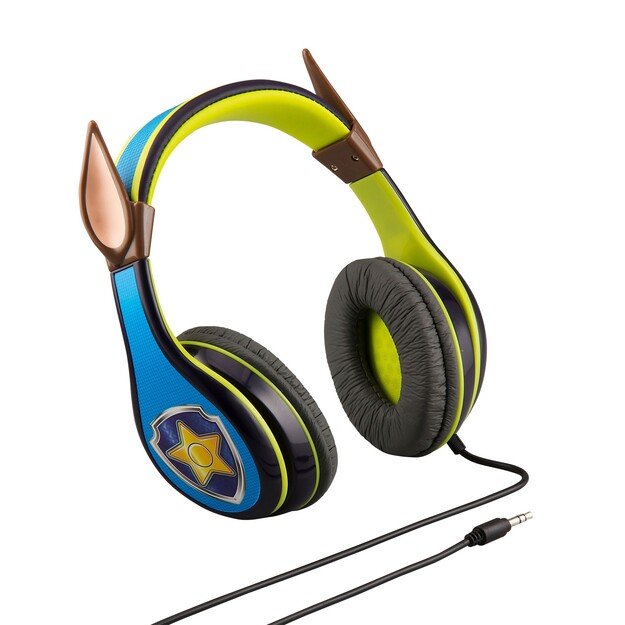 eKids - Disney Paw Patrol Chase Youth Headphones for kids with Volume Control to protect hearing
