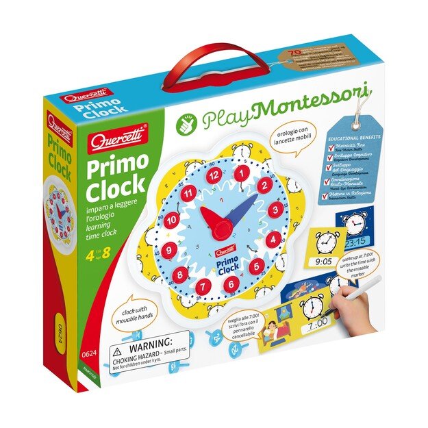 Quercetti - Play Montessori Primo Clock - (QU-0624)