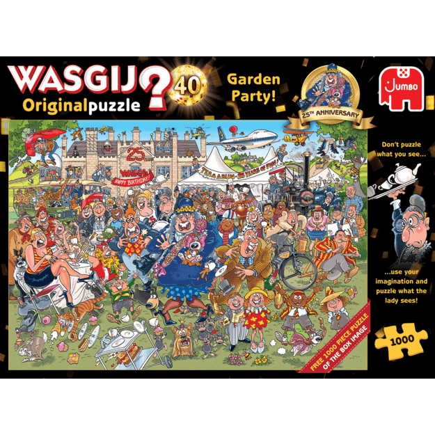 Wasgij - Original - #40 - Garden Party! 25th anniversary (2x1000 pieces) (JUM5019)