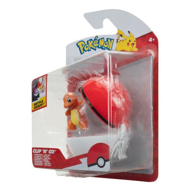 Pokemon - Clip N Go Charmander With Poke Ball (PKW3635)