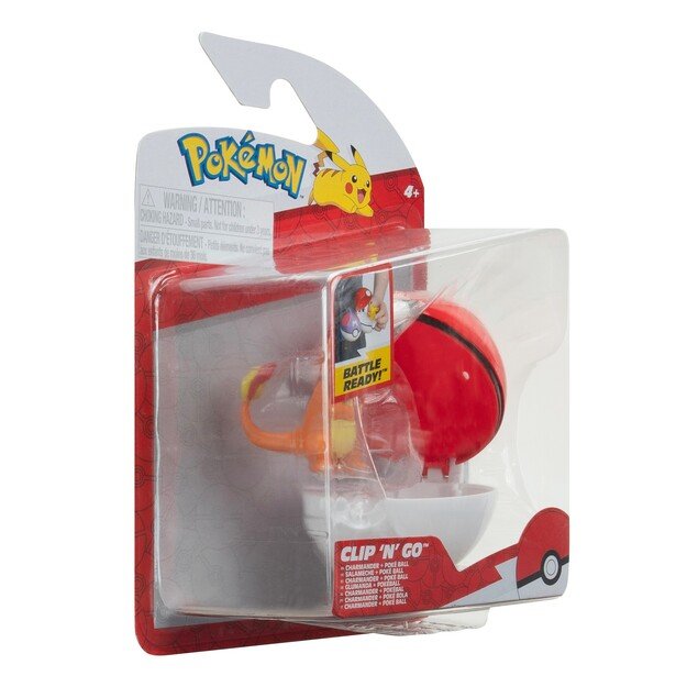 Pokemon - Clip N Go Charmander With Poke Ball (PKW3635)