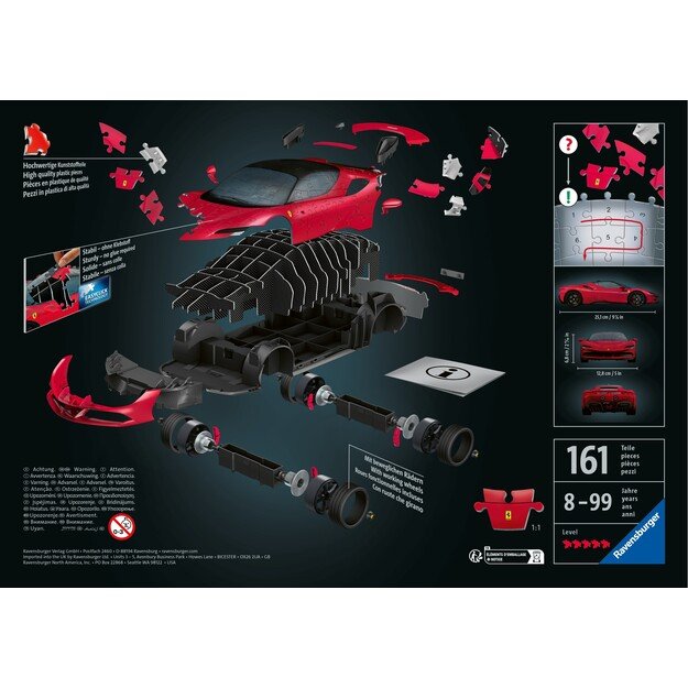 Ravensburger - 3D Puzzle Ferrari SF90 Stradale 108p (10311576)