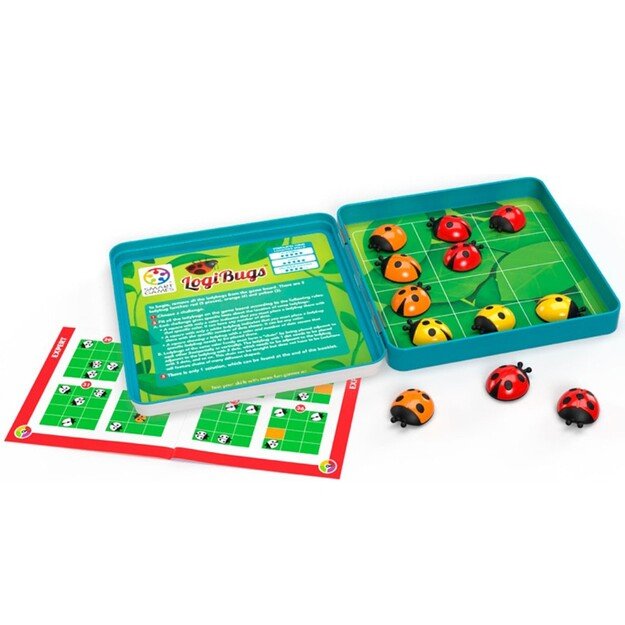 SmartGames - Magnetic Travel Tin - Logi Bugs (Nordic) (SG2571)