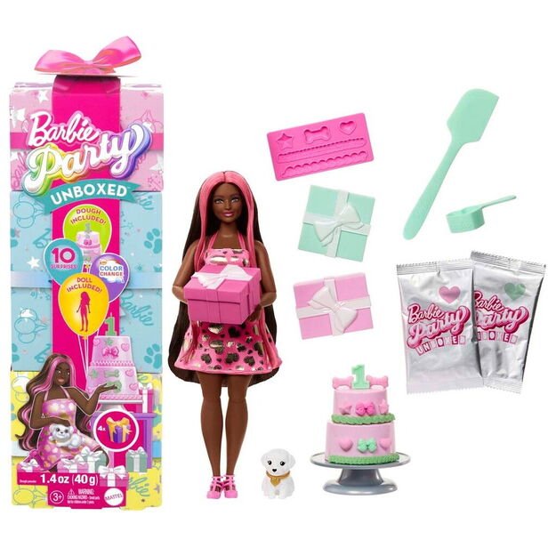 Barbie - Party Unboxed Black Doll - (960-2524)