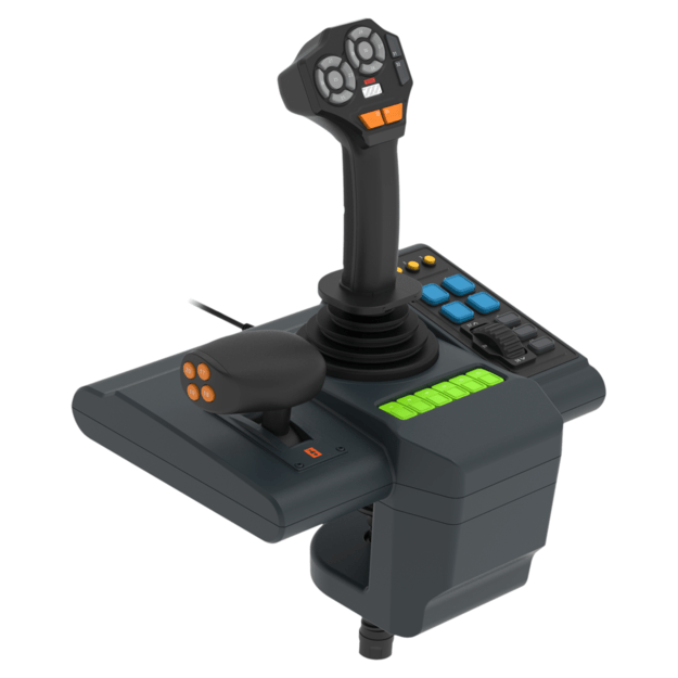 HORI - Farming Control System for PC (Windows 11/10) for Farming Simulator with Full-Size Steering Wheel, Control Panel & Pedals