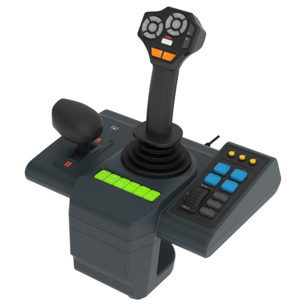 HORI - Farming Control System for PC (Windows 11/10) for Farming Simulator with Full-Size Steering Wheel, Control Panel & Pedals