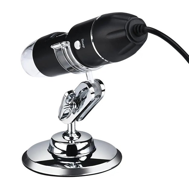Mikroskop Cyfrowy Zestaw USB LED Przybliżenie 1600 EDUKACYJNY NAUKOWY  21