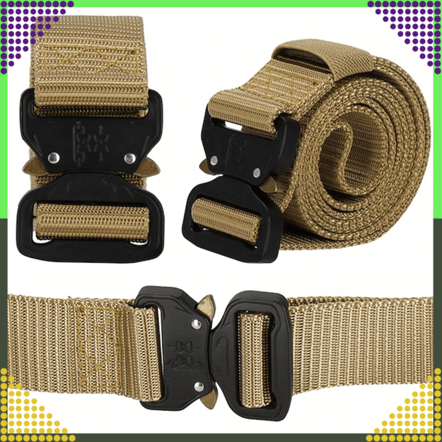 Tactical Belt Military Survival Webbing QR Strong for Trousers