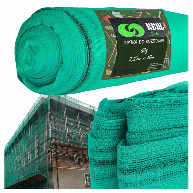 Green Scaffolding Protective Mesh 2.57x10m