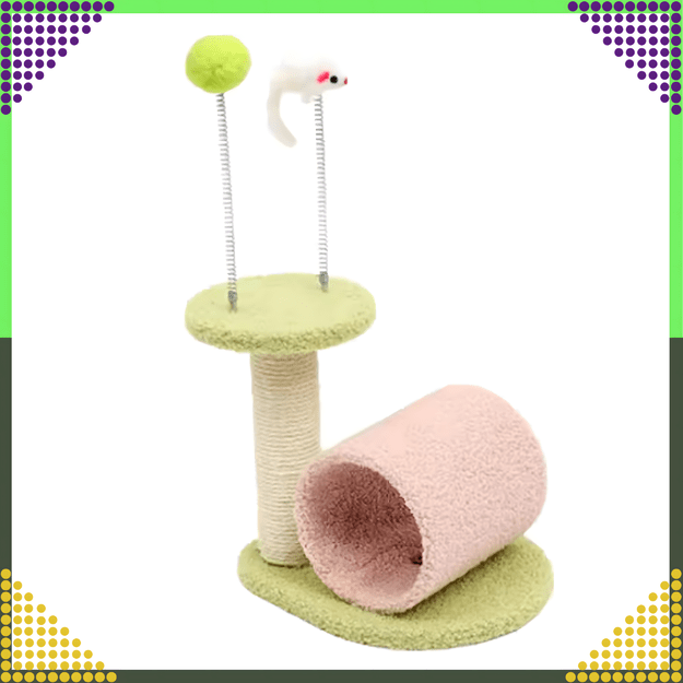 Draskynė katėms, kačiukams, tunelis, guolis, draskynė, žaislas