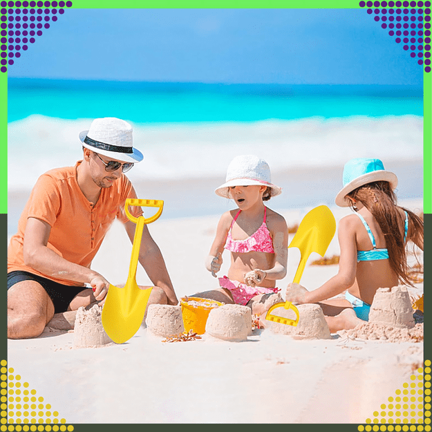 Łopatka Łopata Szpadel do Piasku na Plażę Piaskownice Mocna duża 51 cm  26