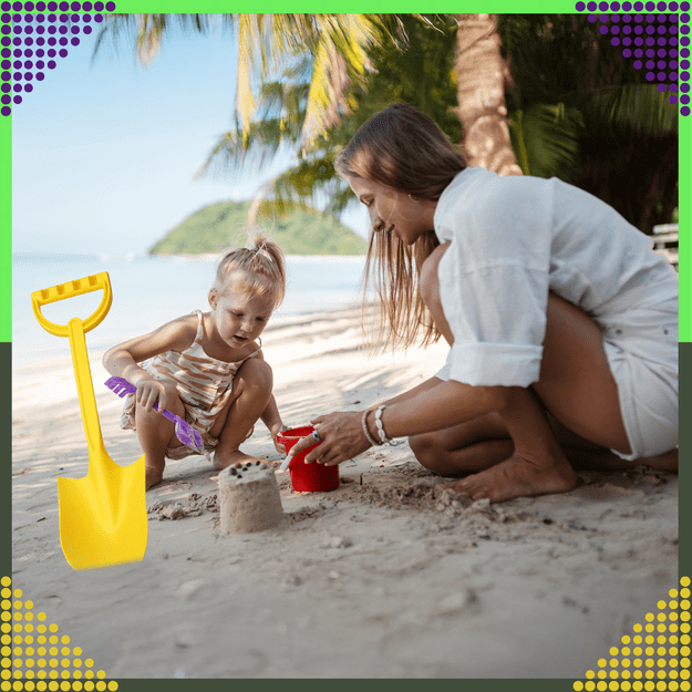Łopatka Łopata Szpadel do Piasku na Plażę Piaskownice Mocna duża 51 cm  8