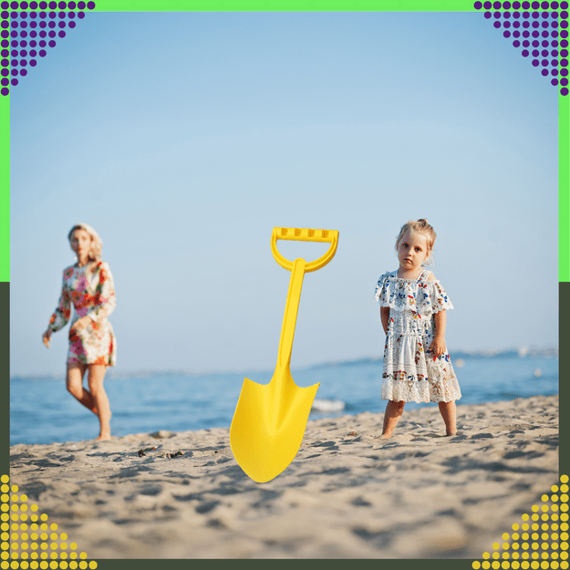 Łopatka Łopata Szpadel do Piasku na Plażę Piaskownice Mocna duża 51 cm  3