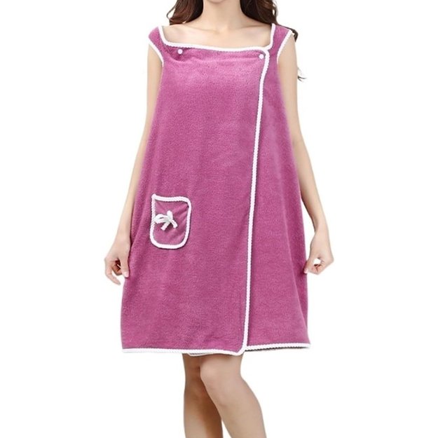 WOMEN'S BATH TOWEL, SAUNA TUNIC, SPA BATHROBE, PAREO, SHOULDER LARGE