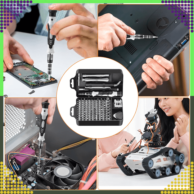 Zestaw Śrubokrętów Precyzyjnych Wkrętaki Torx Śrubokręty Precyzyjne 115w1 14
