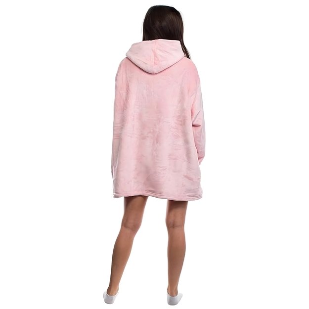 DUŻA BLUZA KOC KOCOBLUZA OVERSIZE GRUBA Z KAPTUREM SZLAFROK DAMSKA MĘSKA 9