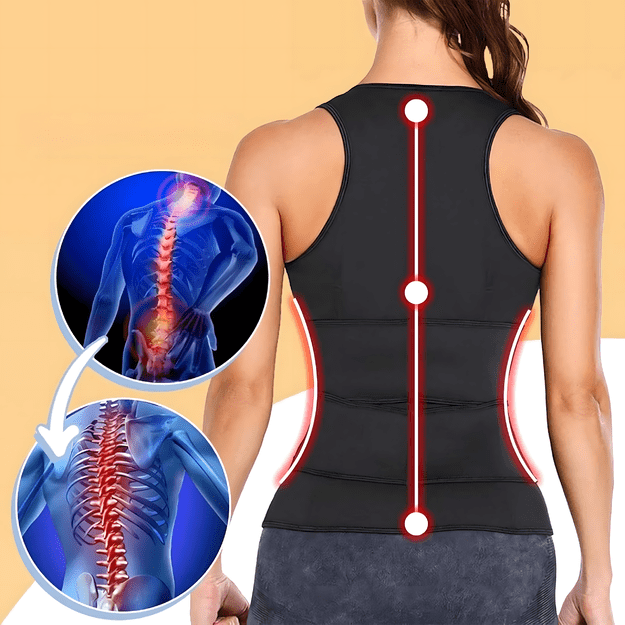KAMIZELKA NEOPRENOWA FITNESS DAMSKA ODCHUDZAJĄCA SPORTOWA TRENINGOWA L 22