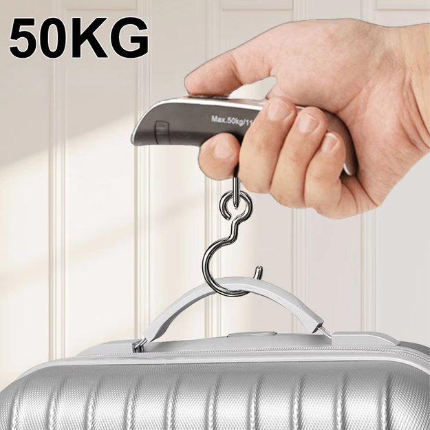WAGA HAKOWA WĘDKARSKA BAGAŻOWA PODRÓŻNA CYFROWA ELEKTONICZNA RĘCZNA 50kg 6