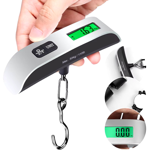 Konkskaaluga kalapüügikohver, digitaalne, elektrooniline, käsitsi juhitav, 50 kg